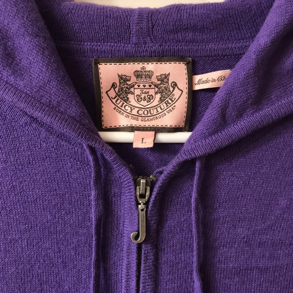 Vintage Y2K Juicy Couture Cashmere Zip Hoodie 🍇